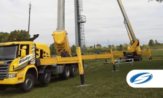 Piattaforma su autocarro 44TJ altezza di lavoro